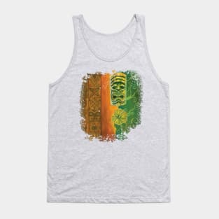 Tiki And Hibiscus Tank Top